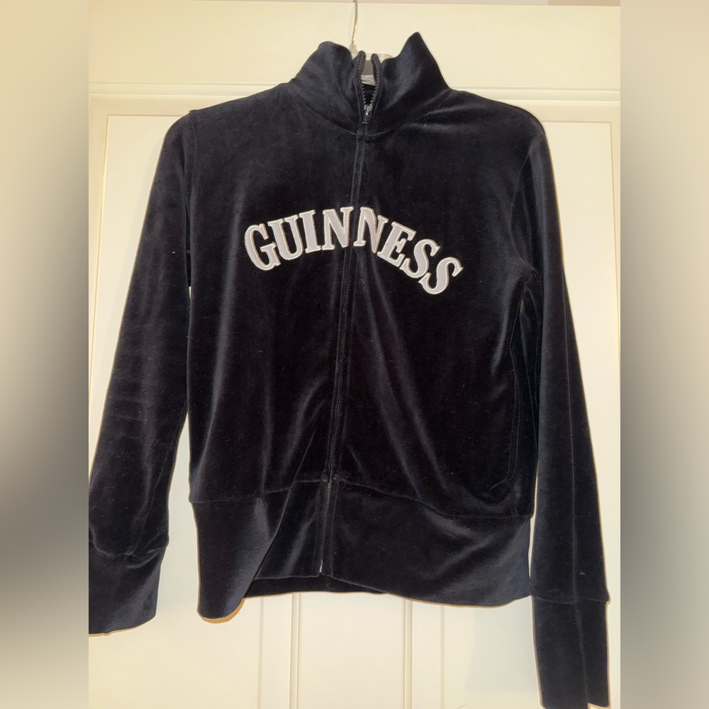 Guinness Black Velvet Zip-Up Jacket